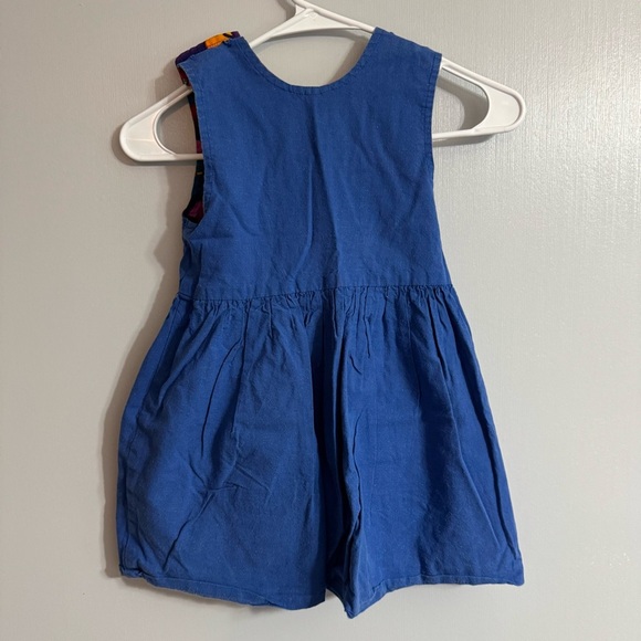 Blue and Red Reversible Sleeveless Scoop Neck Sundress Size 4 - Picture 2 of 7
